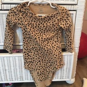 Carters cheetah print onesie